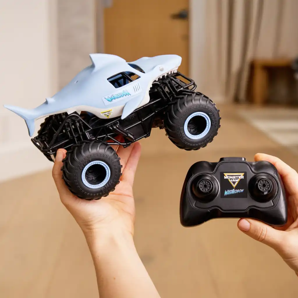 Creëer je eigen Monster Jam rally vol trucs.