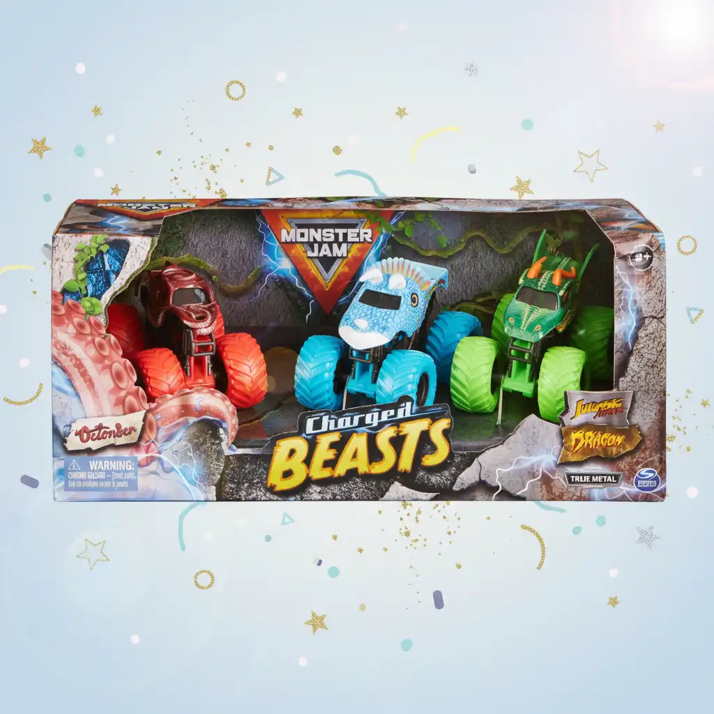 Ontketen beestachtige kracht met de legendarische trucks van Monster Jam.