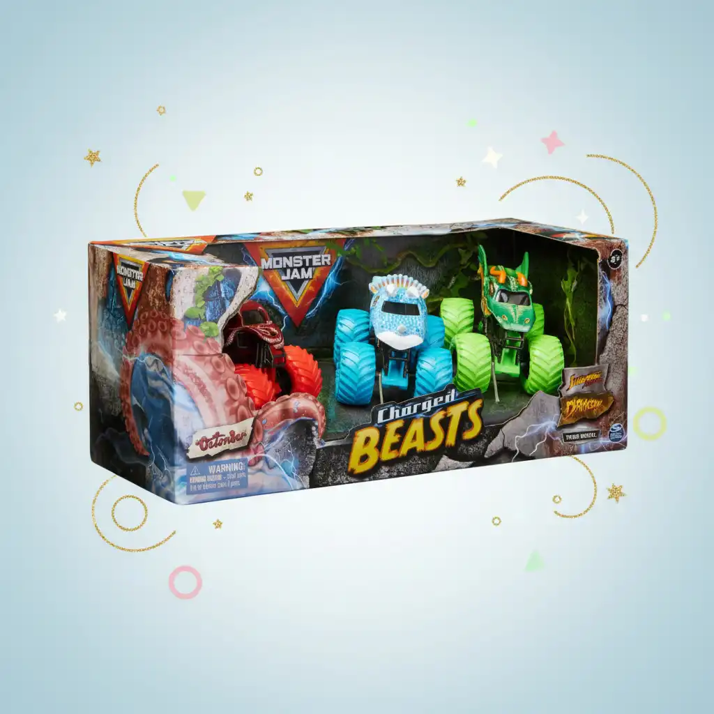Creëer je eigen Monster Jam show vol trucs.