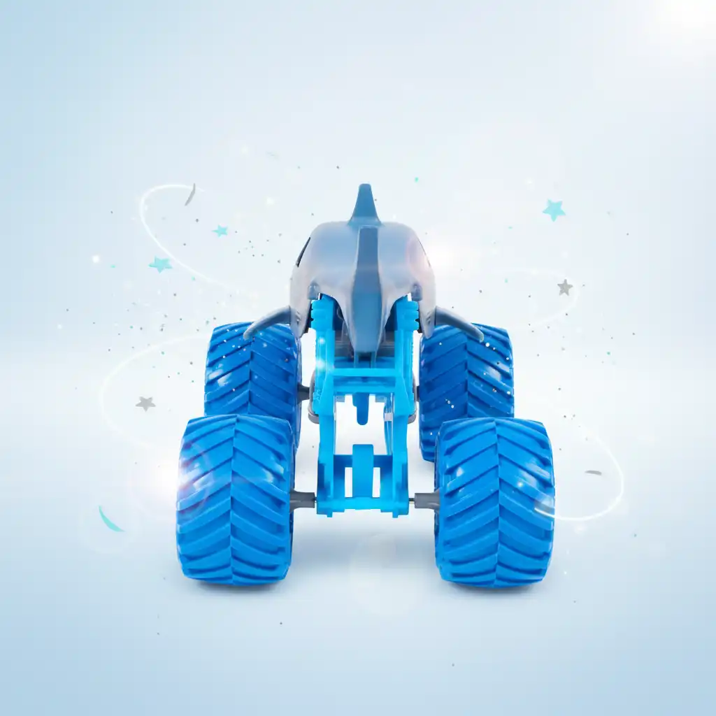 Maak je eigen stunts en trucs met de Megalodon.