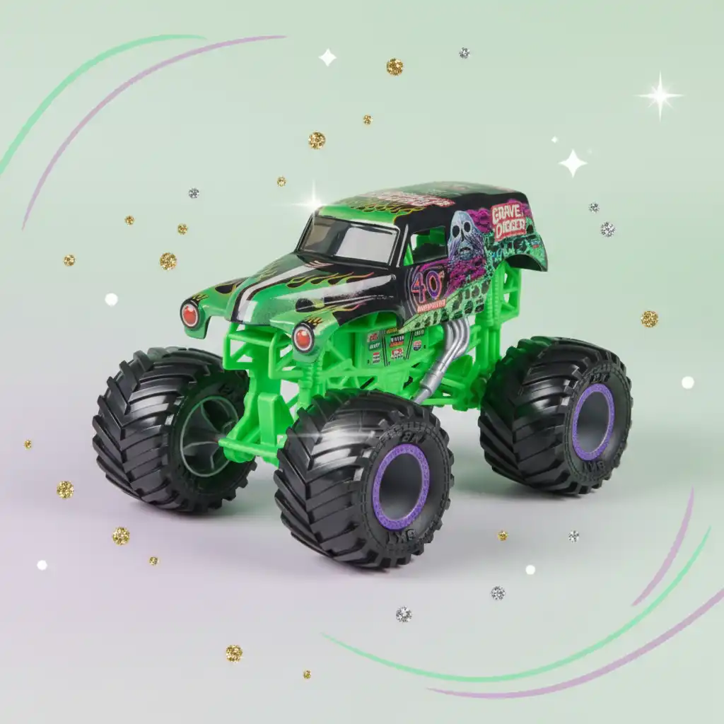 Breid je verzameling uit met meer iconische Monster Jam voertuigen.
