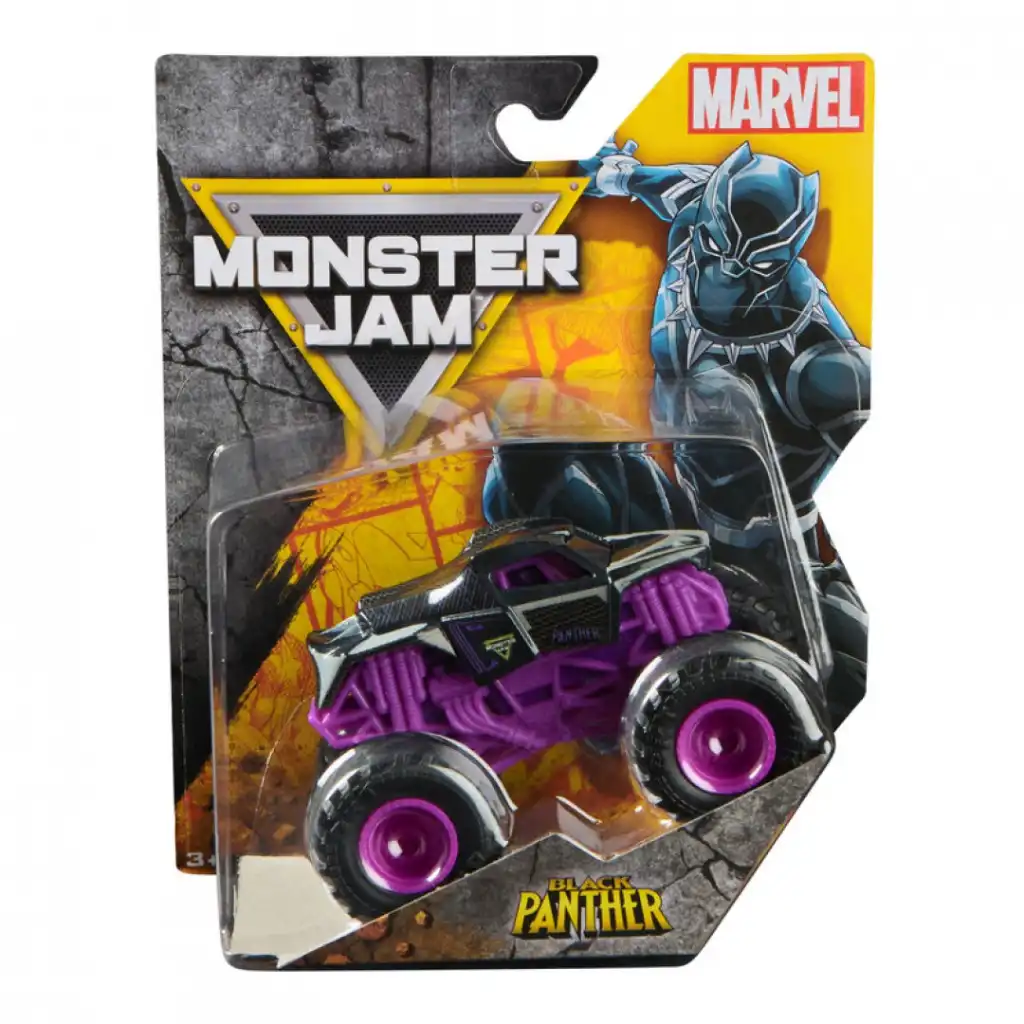 Beleef heldhaftige stunts met de Black Panther monstertruck.