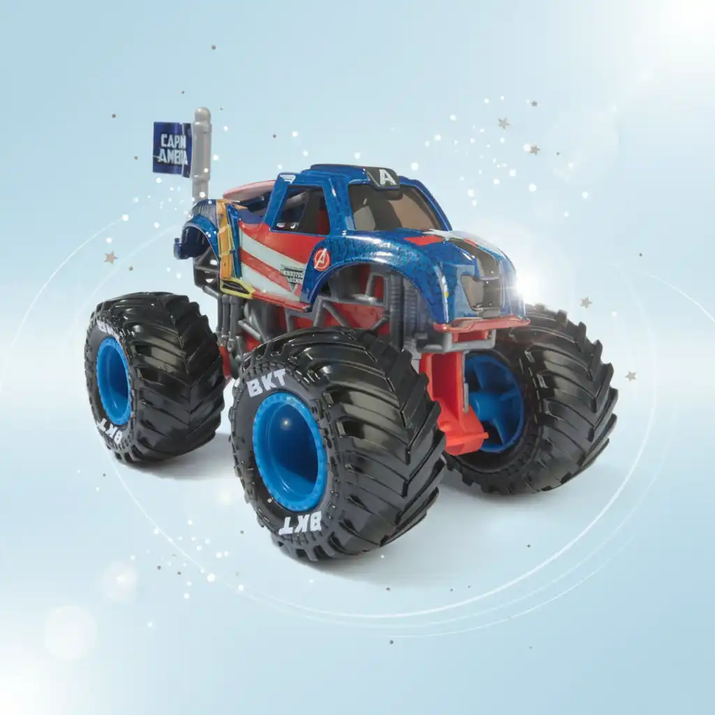 Maak je eigen Monster Jam show vol heldhaftige actie.