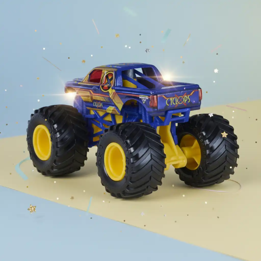 Maak je eigen Monster Jam show vol trucs.