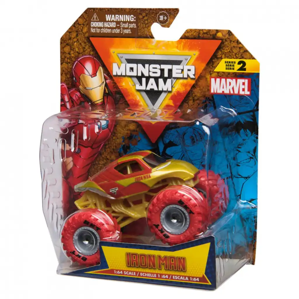 Beleef eindeloze actie met Iron Man in de arena van Monster Jam.