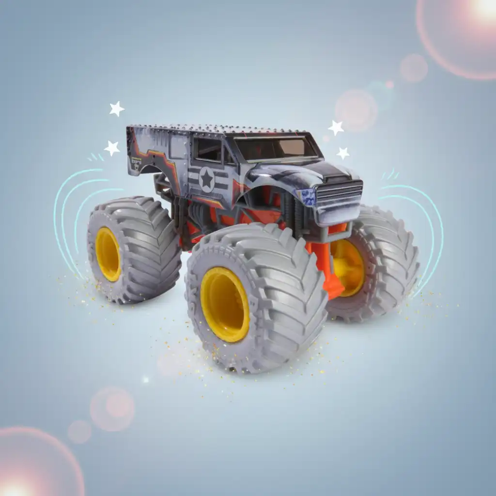 Ontwikkel fantasie met actiehelden van Monster Jam.