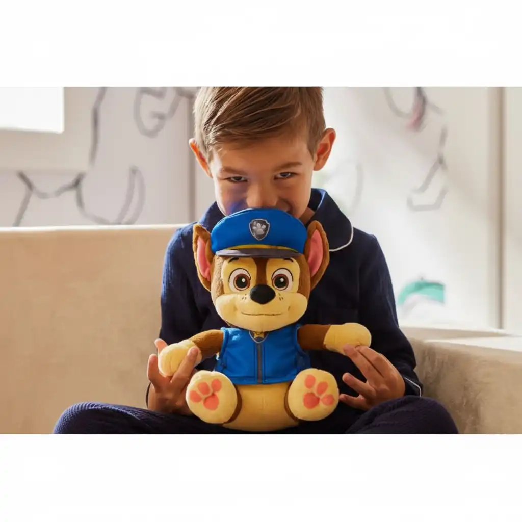 Rustige slaap met een trouwe pluchen vriend aan je zijde.