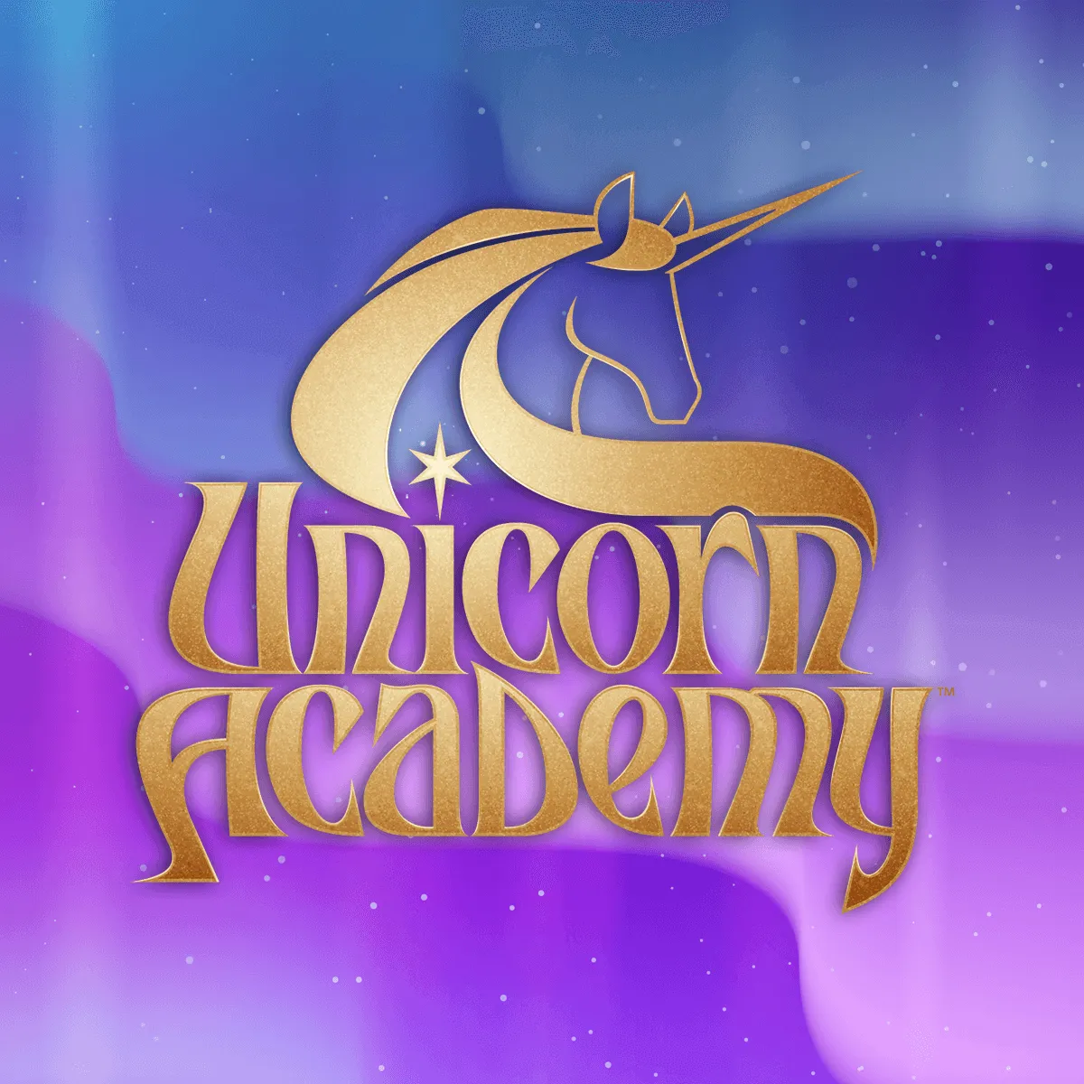 Officieel logo Unicorn Academy lichtgevende regenboog eenhoorn Wildstar 28 cm