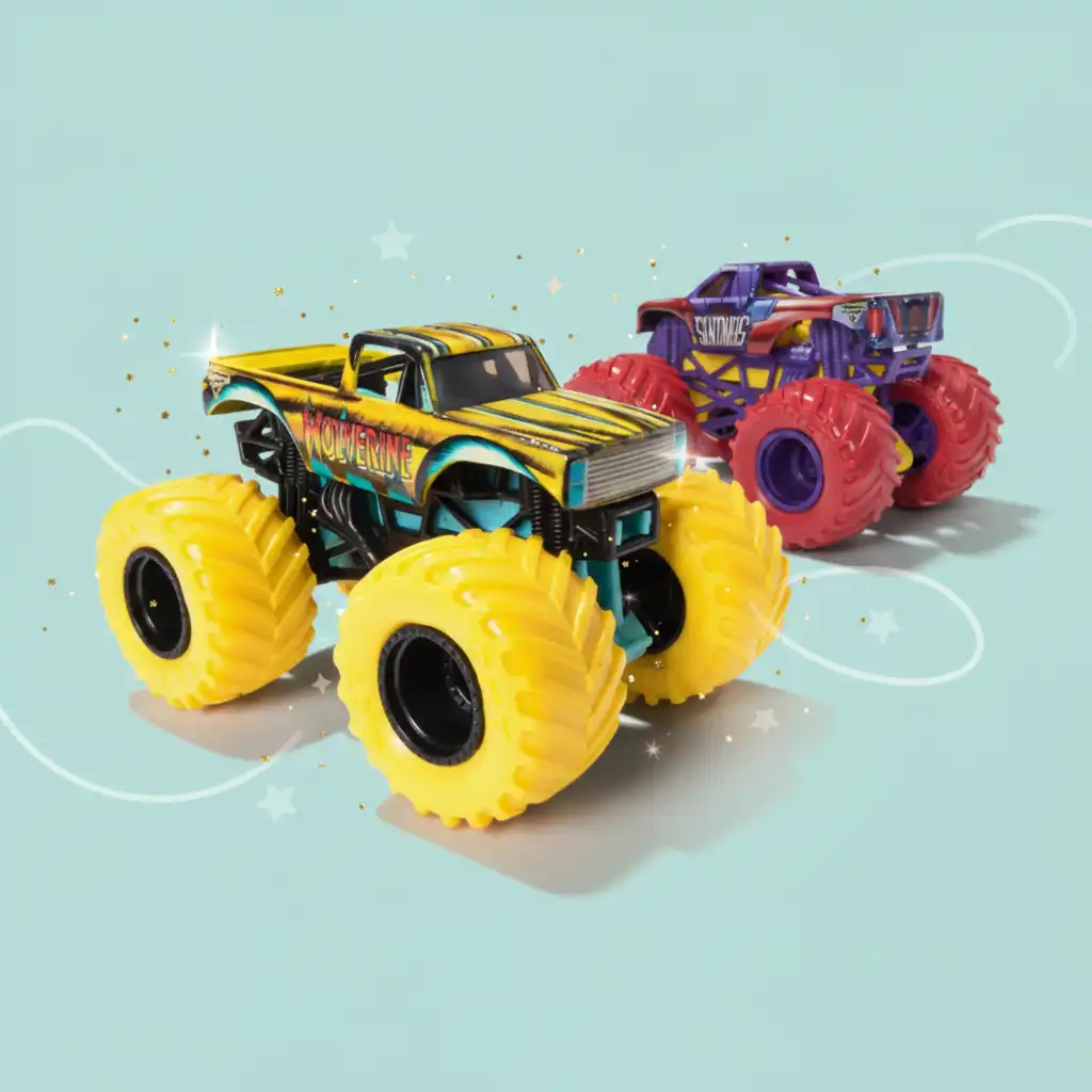 Creëer je eigen stuntshow met Monster Jam trucks.