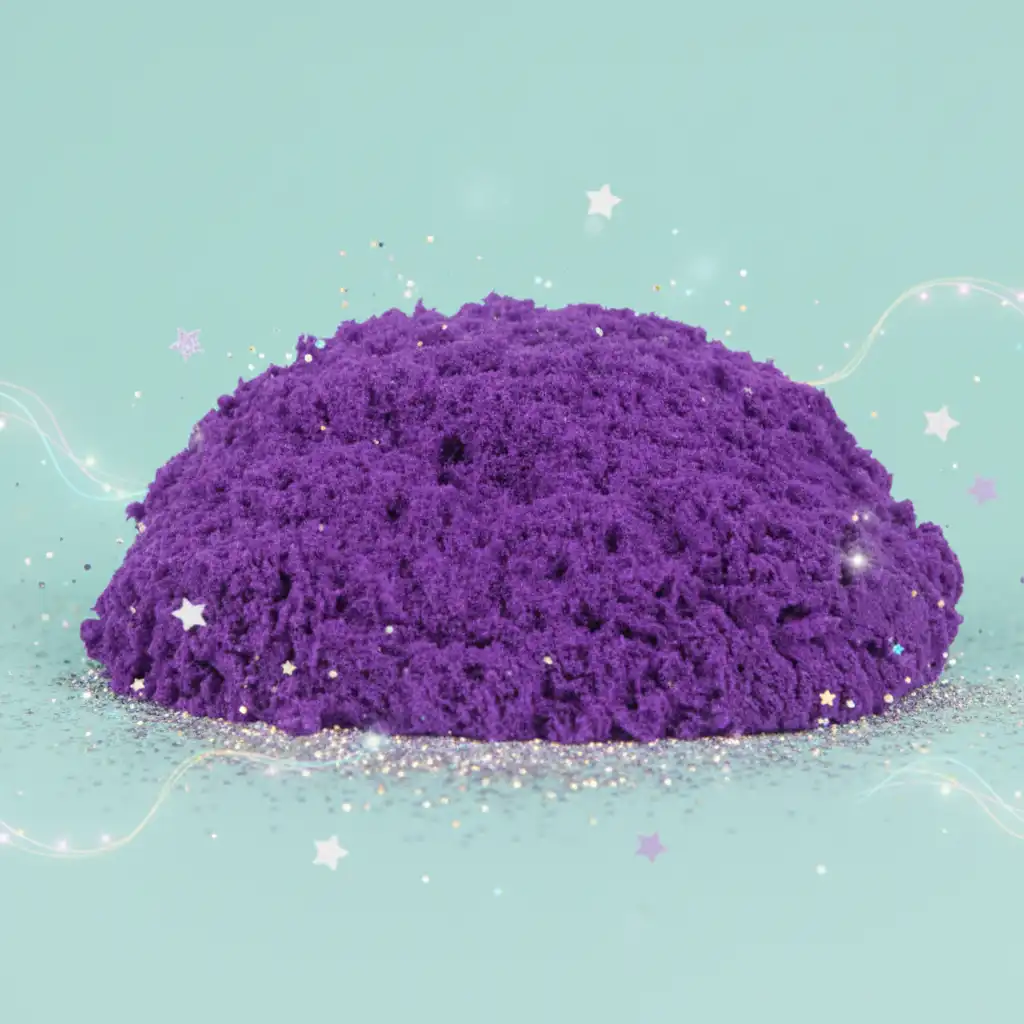 Gedetailleerd zand dat zijn vorm en geur behoudt.