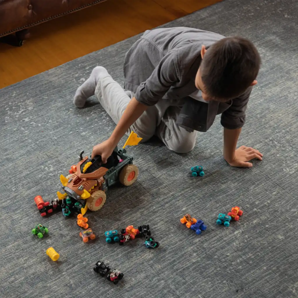 Opruimen wordt een spannend spel dankzij het kauwmechanisme.