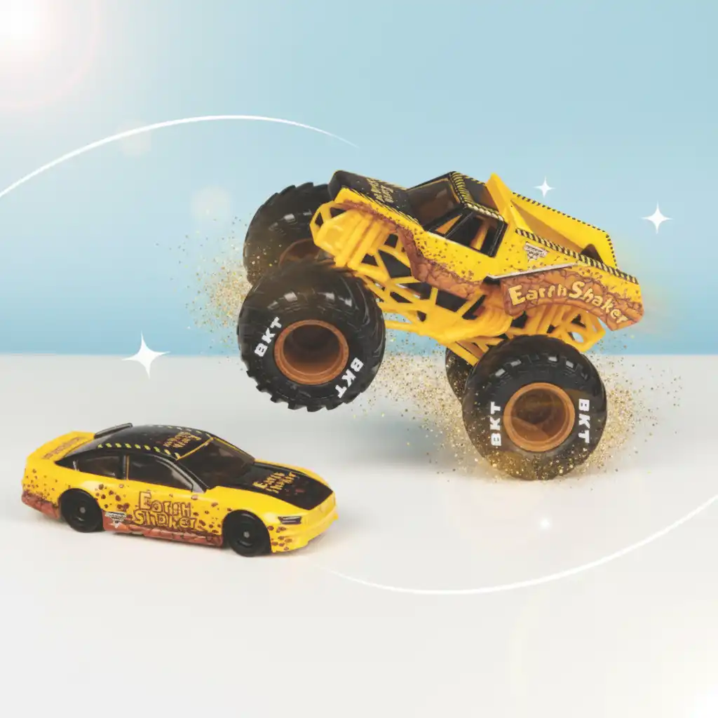 Creëer je eigen Monster Jam arena vol sprongen.