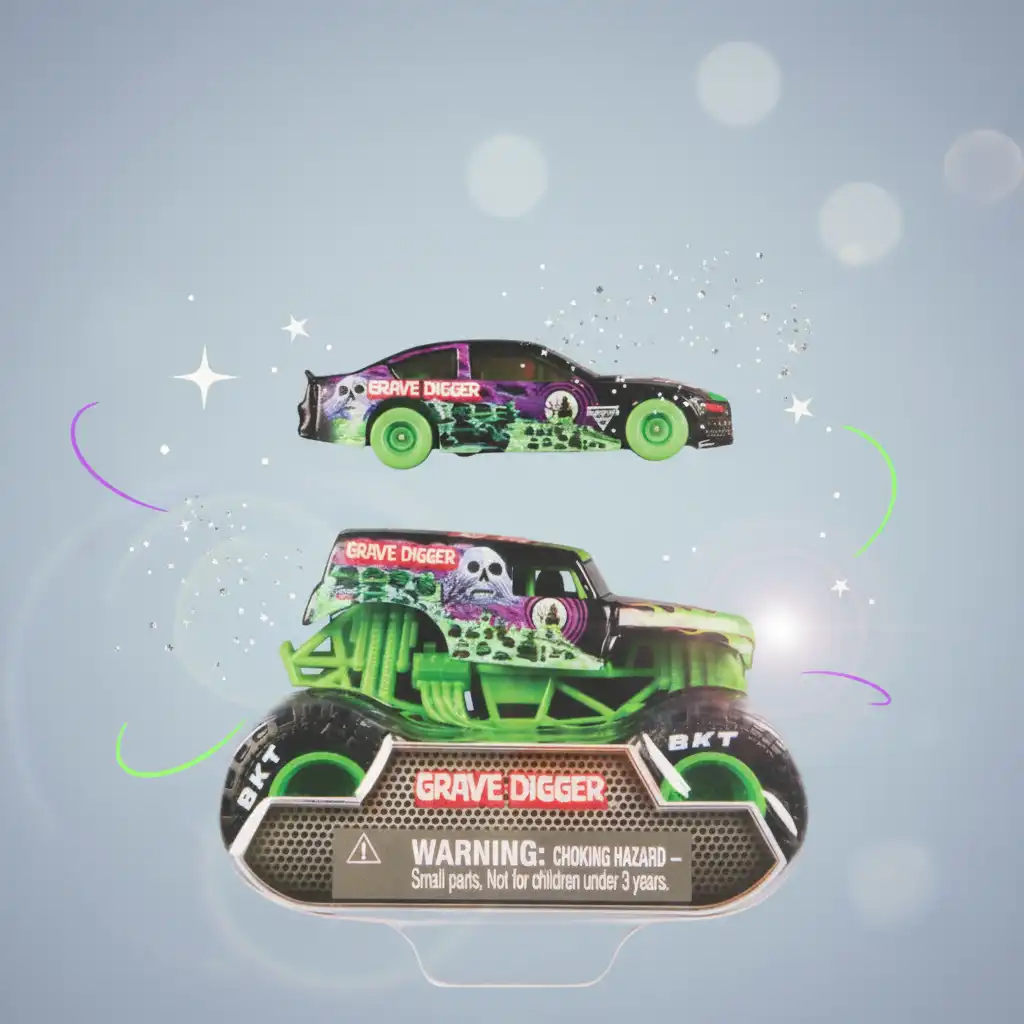 Beheers elk circuit met het onverslaanbare team Monster Jam.