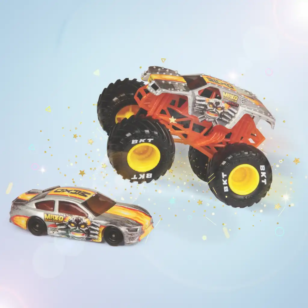 Klaar voor directe races en stunts.