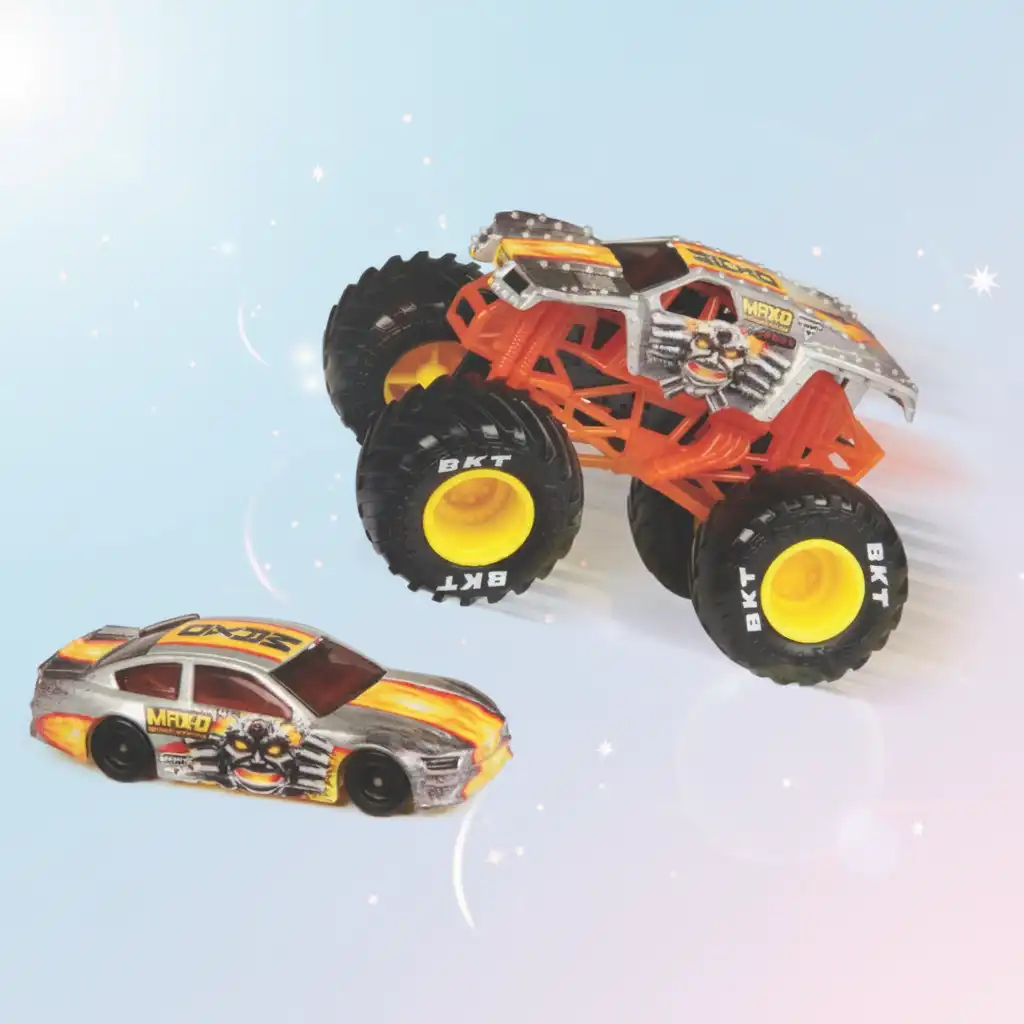 Creëer je eigen Monster Jam arena vol sprongen.