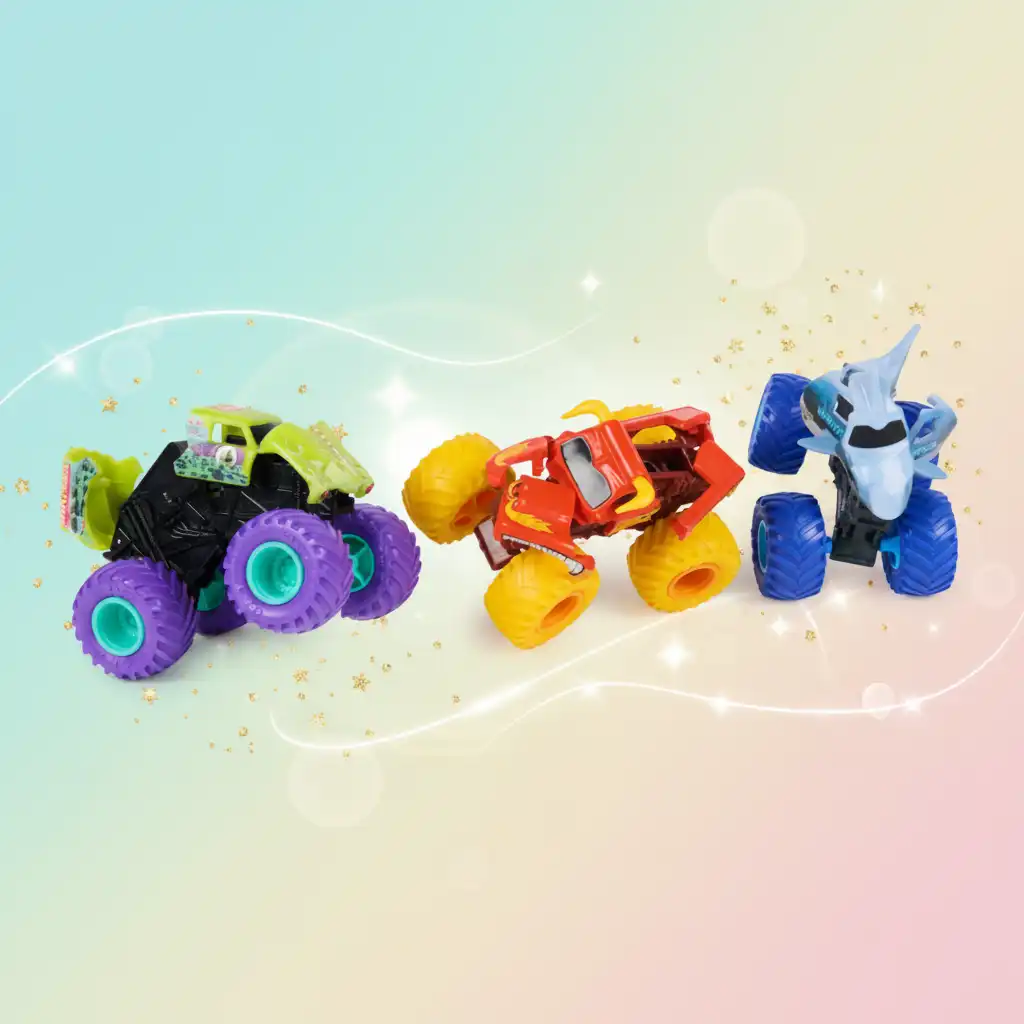 Bouw je eigen collectie legendarische machines Monster Jam.