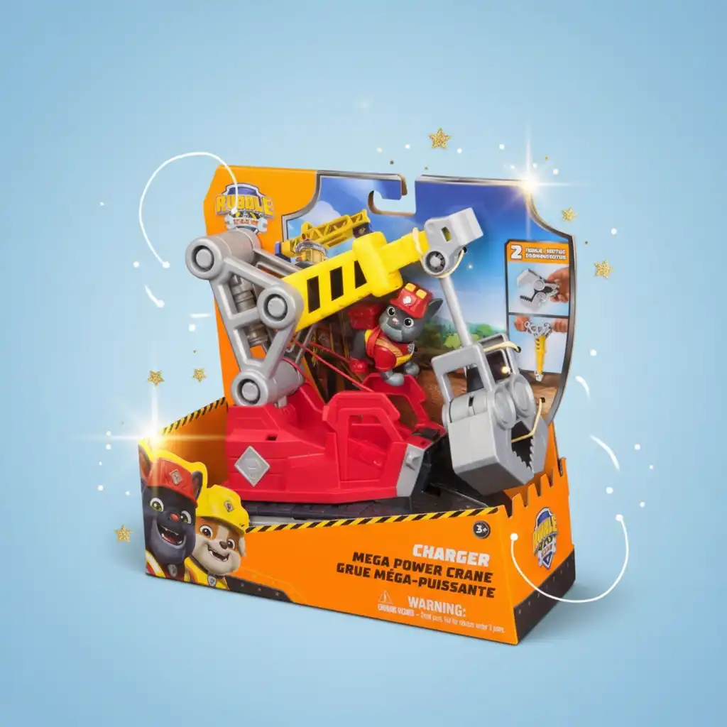 Ervaar spannende bouwspeelpret met de helden van Rubble & Crew.