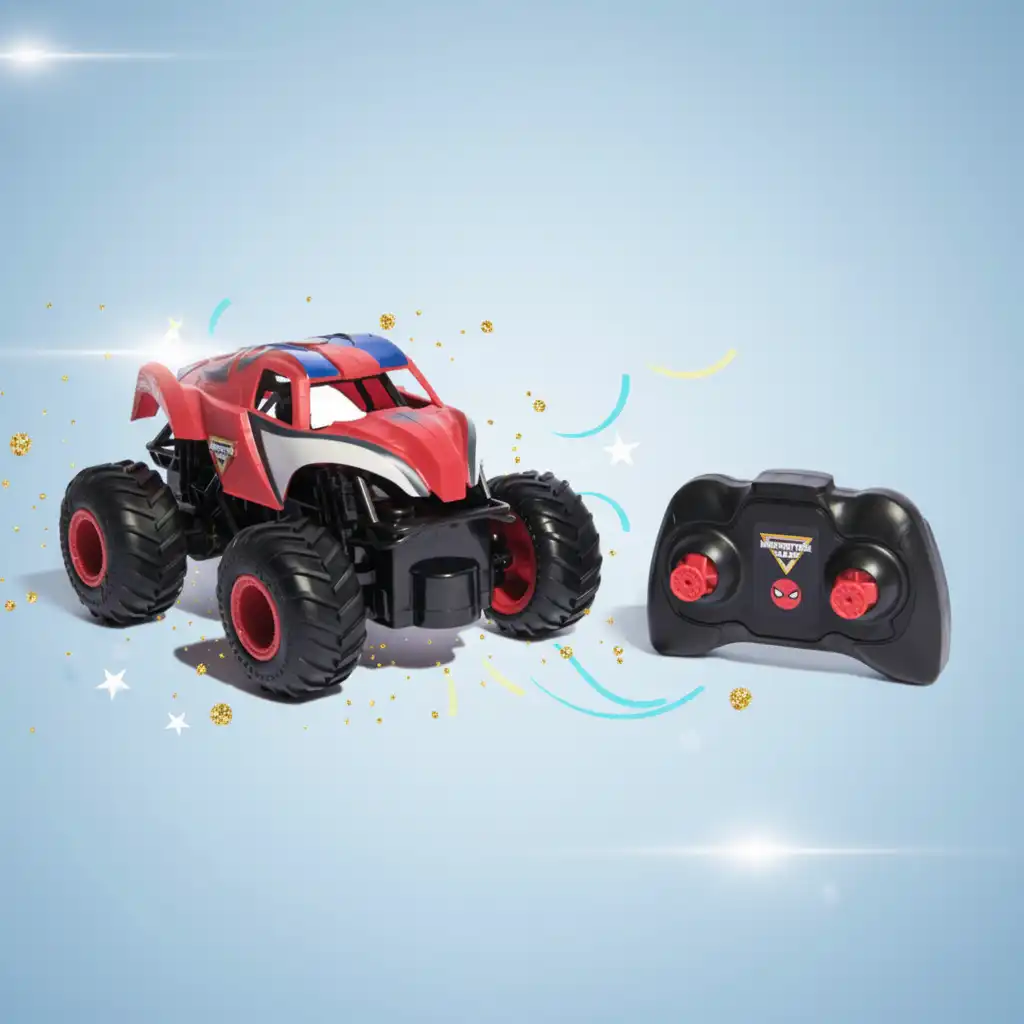 Beleef heldhaftige missies met de op afstand bestuurbare Spider-Man truck.