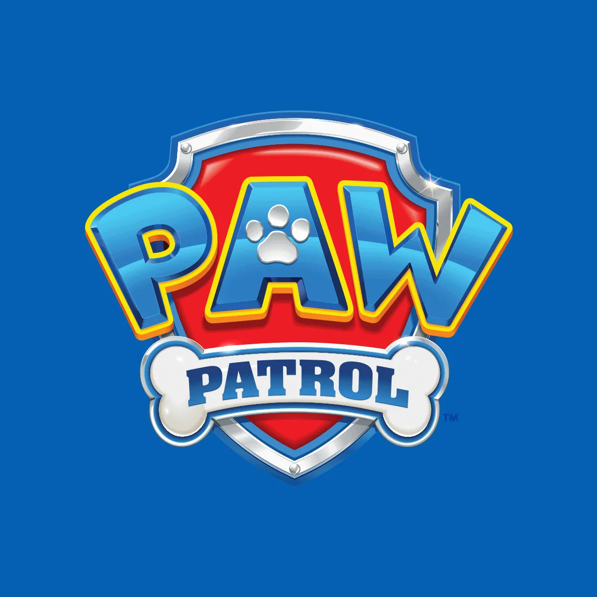 Officieel logo van Paw Patrol klein Search & Rescue voertuig Chase