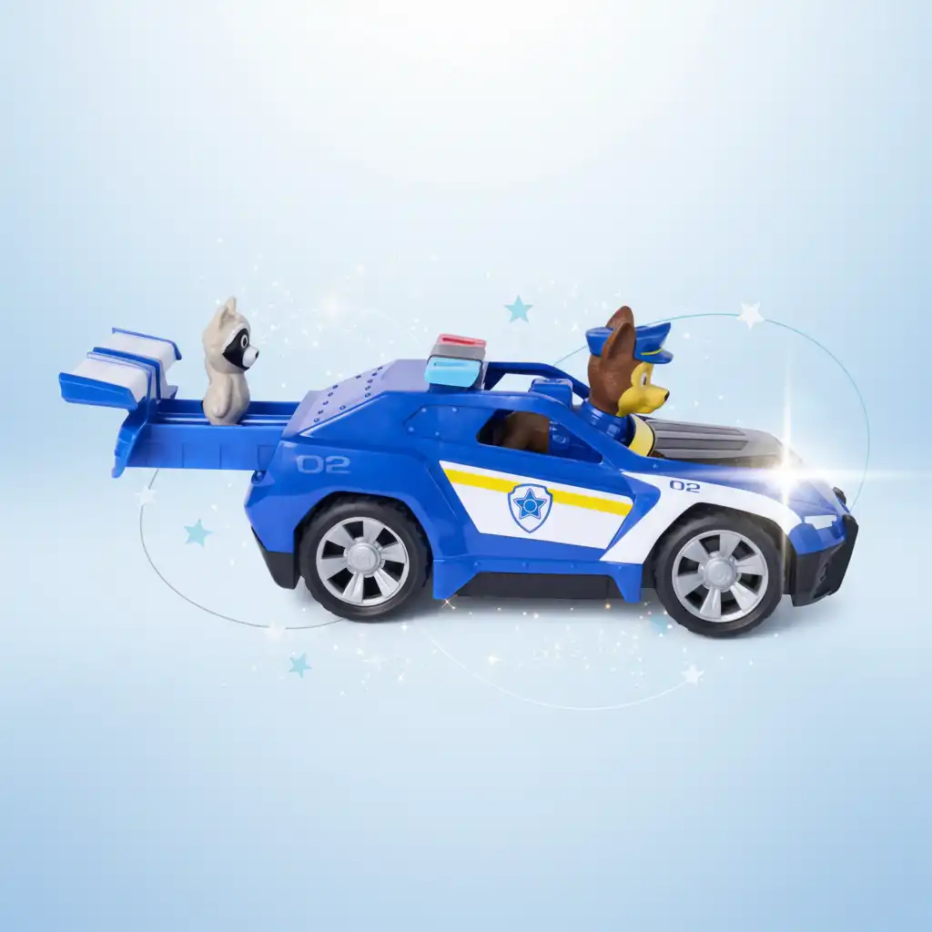 Ontwikkel de creativiteit van kinderen met interactieve elementen van het reddingsvoertuig.