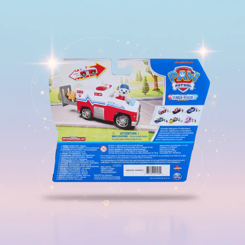 Kwalitatief vakwerk en authentieke details van het Marshall reddingsvoertuig.