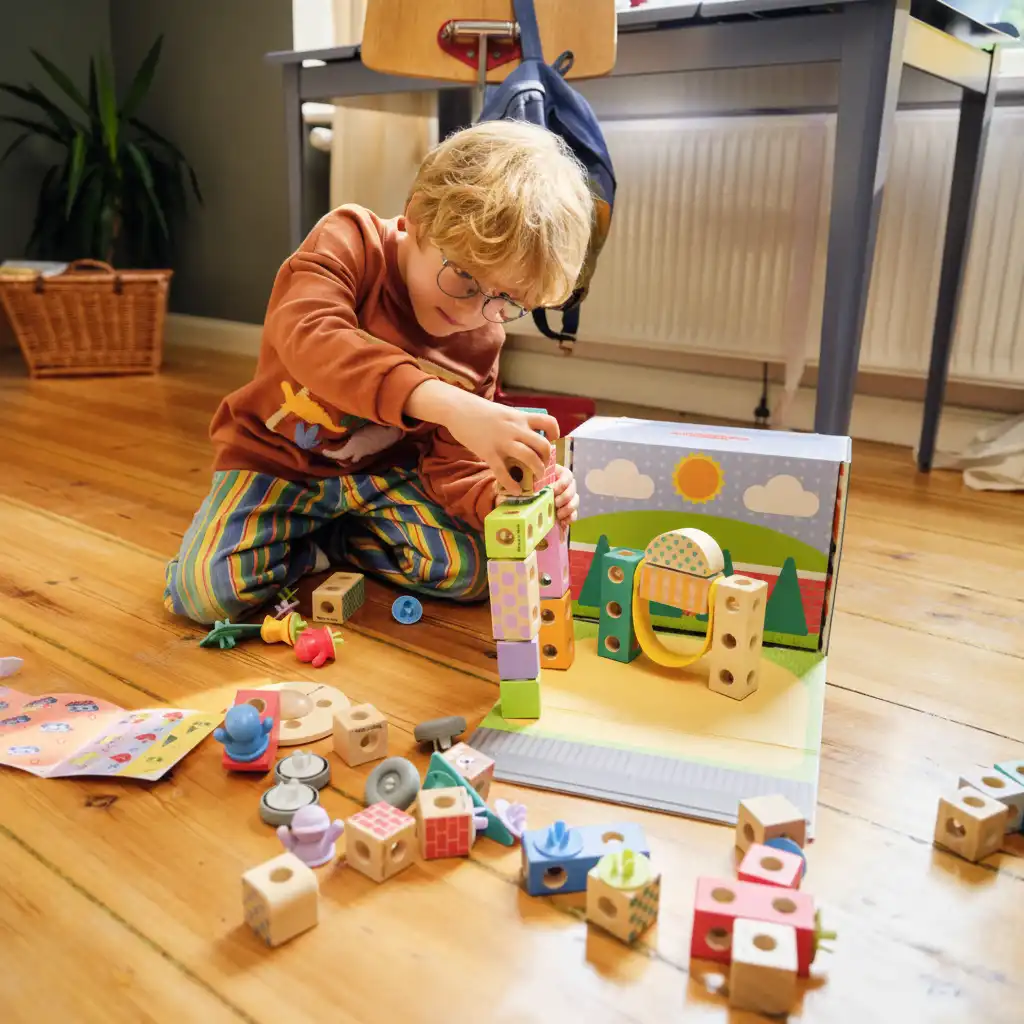 Nauwkeurig vervaardigde houten stukjes voor veilig en leuk spelen.