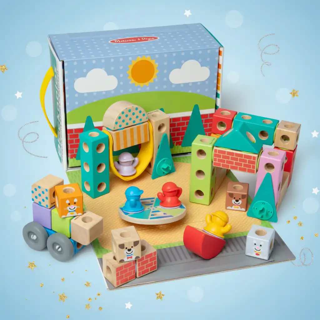 Ontwikkel de kinderlijke fantasie met variabele spelelementen.