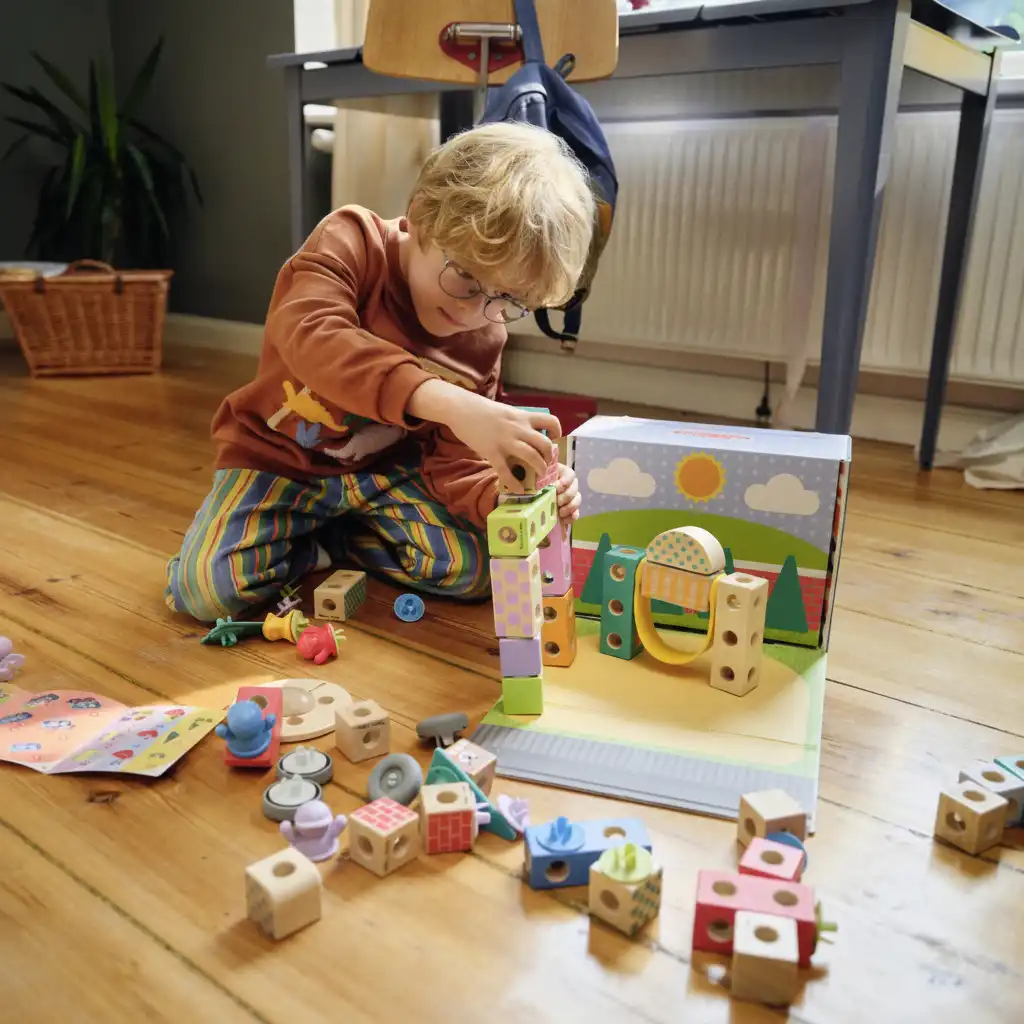 Ondersteun een gezonde ontwikkeling van het kind door middel van zinvol spel.