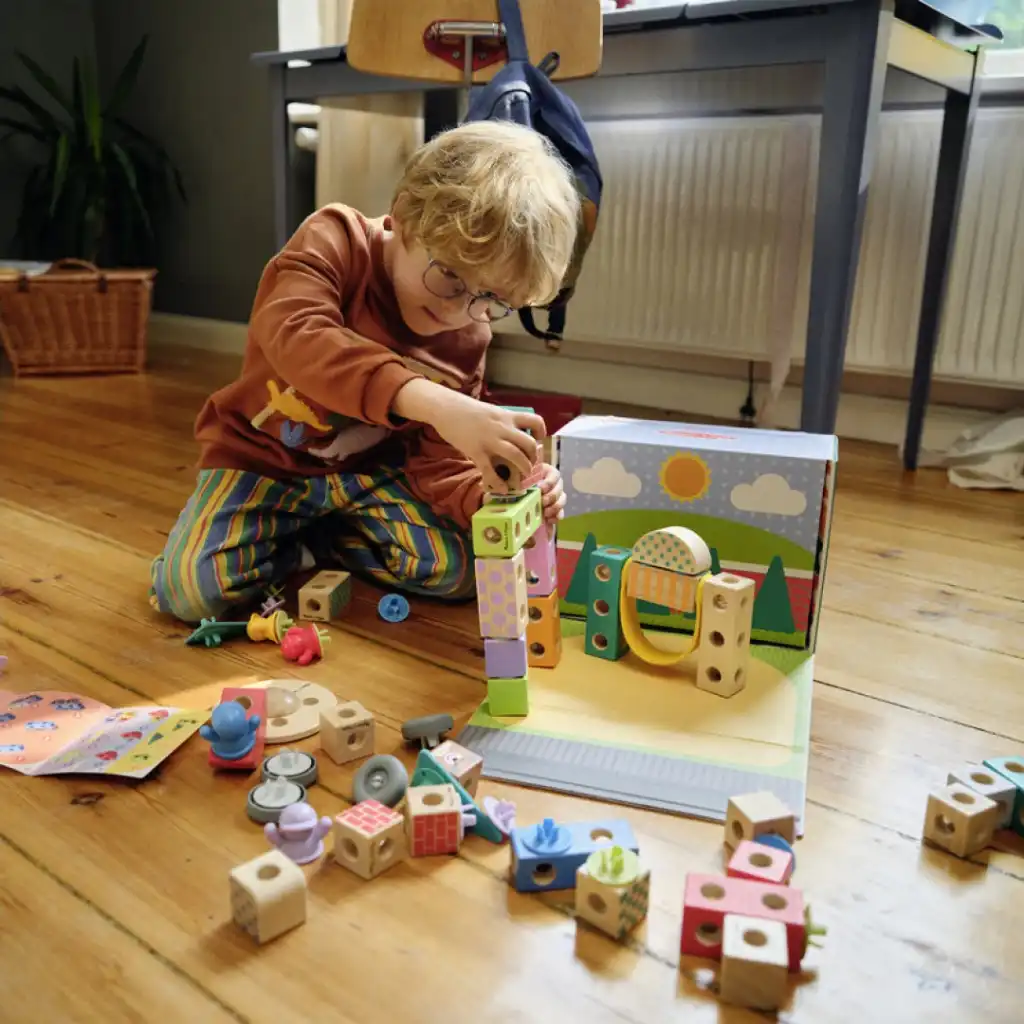 Ontdek nieuwe manieren van spelen met de geïllustreerde bouwgids.