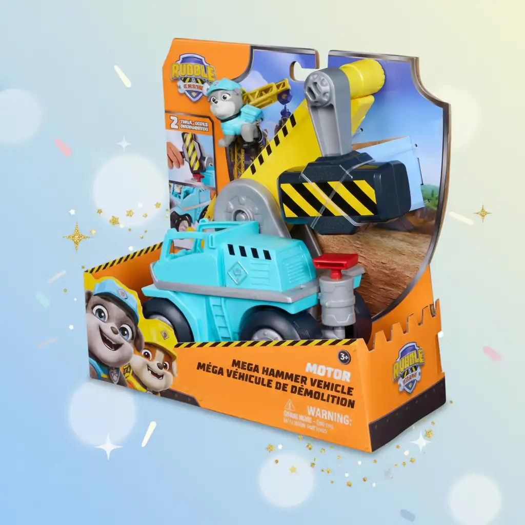 Beleef eindeloze bouwavonturen met het team van Rubble & Crew.