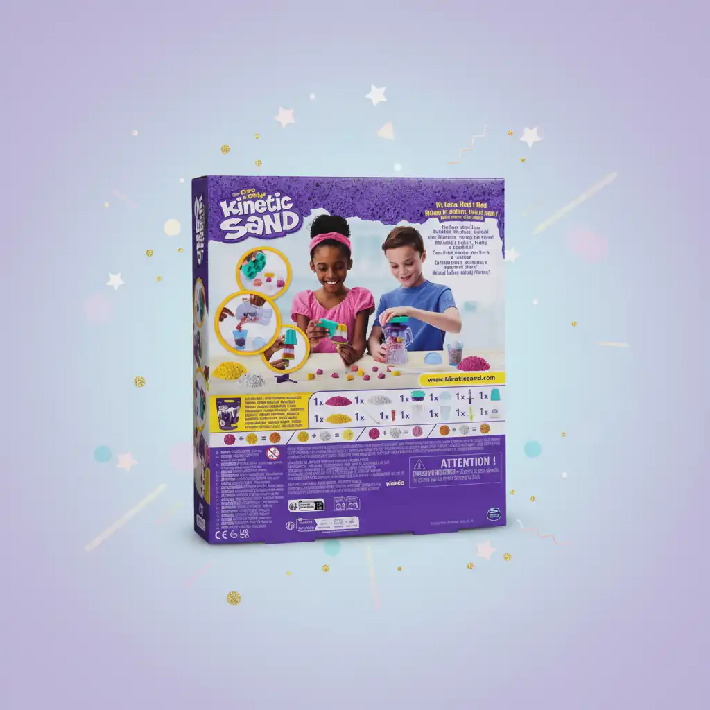 Gedetailleerde verwerking van Mix en zachte textuur van origineel kinetisch zand.