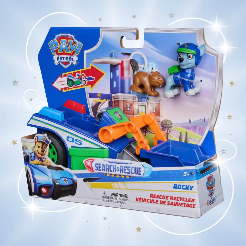 Beleef eindeloze avonturen tijdens reddingsmissies met Rocky en Veverka.