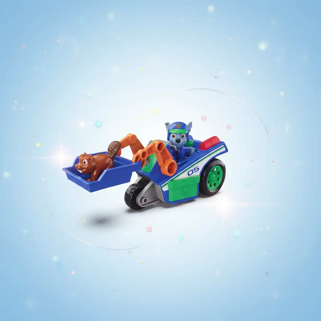 Hoogwaardige afwerking en getrouwe details van het Rocky reddingsvoertuig.