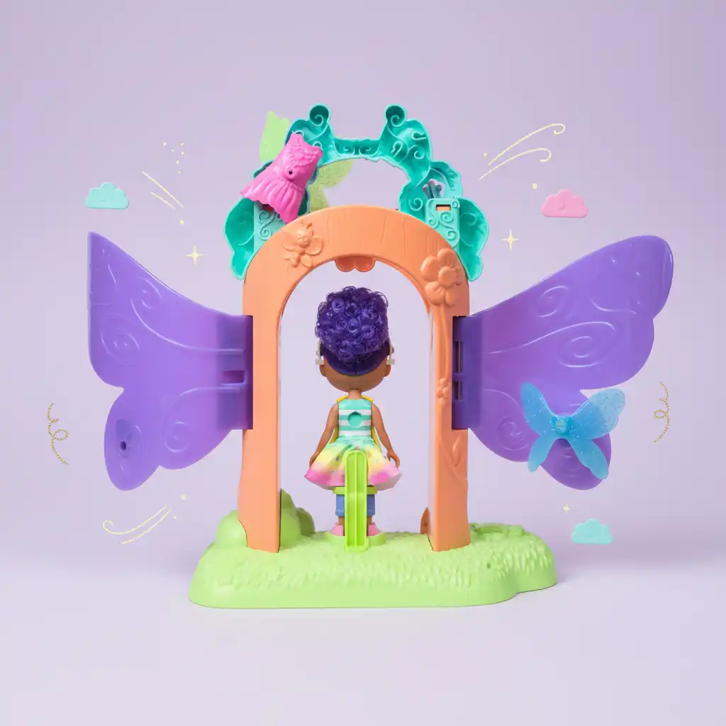 Intuïtief magneetsysteem voor bliksemsnelle verandering van het uiterlijk van de pop.