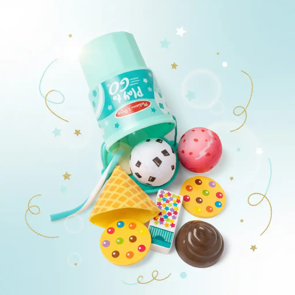 Ontdek nieuwe manieren van spelen met een interactief deksel en kaartje.