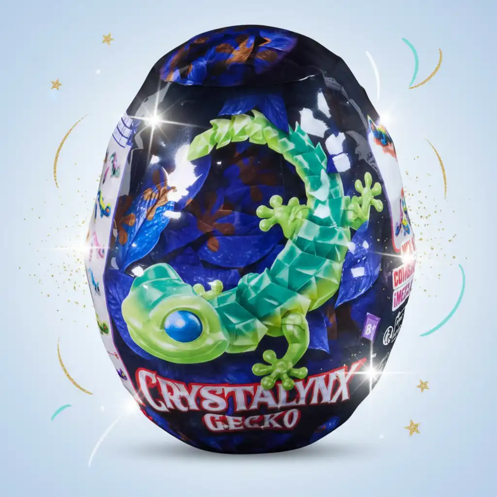 Ontdek het geheim verborgen in het schitterende kristallen ei.