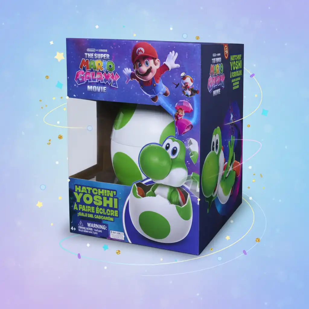 Stel je Yoshi tentoon op een stijlvolle standaard van het ei.