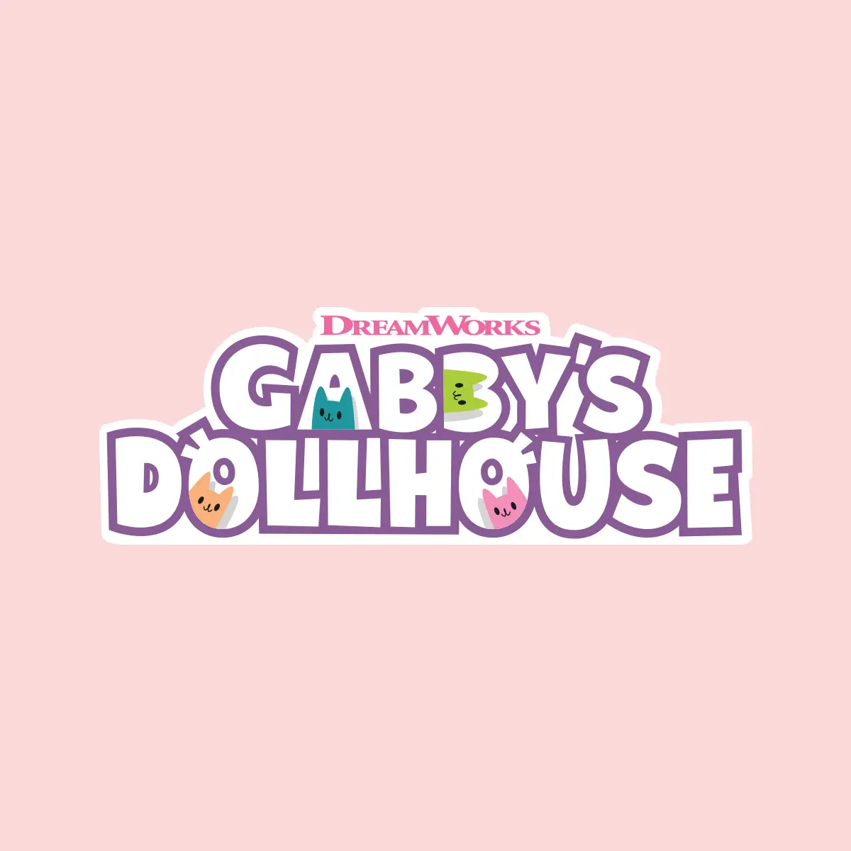 Officieel logo Gabby's Poppenhuis feeënvrienden Kitty Narwhal